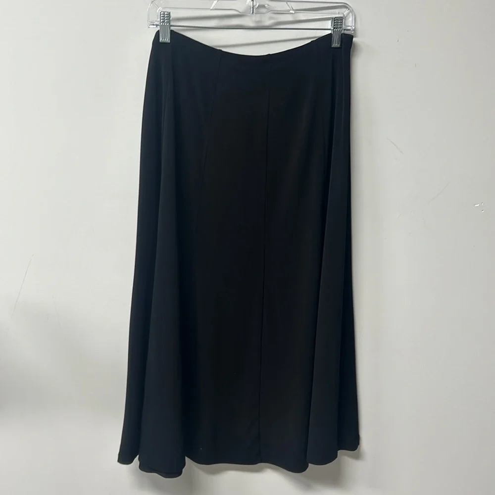 JM Collection A-Line Skirt Stretch Knit Large Maxi Slinky Elasticic Waist Office - Picture 2 of 4